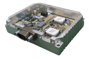 NuWaves miniature C-band Power Amplifier implemented with 2 custom MMICs